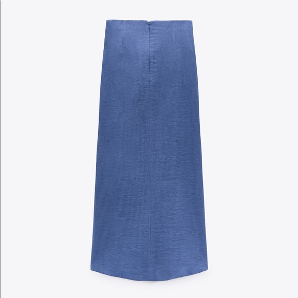 ⚡️ Zara- Textured knotted Midi Skirt - Picture 5 of 7
